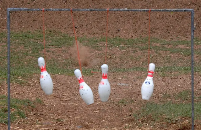 Bowling pin shooting