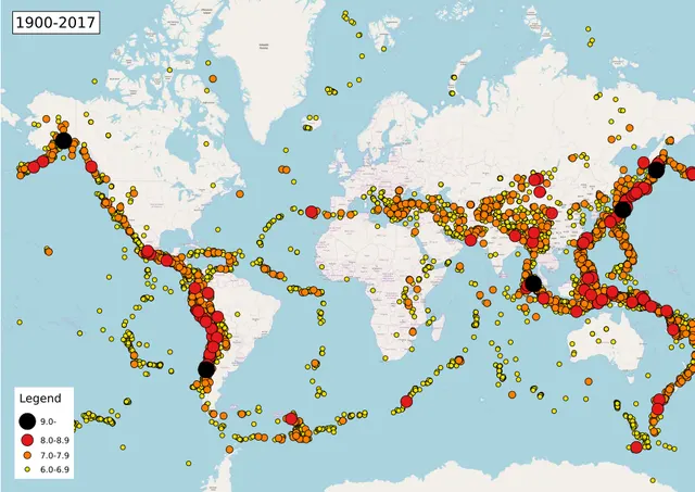 Lists of earthquakes