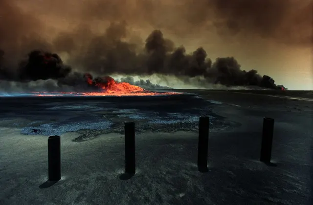 Incendies de pétrole au Koweït