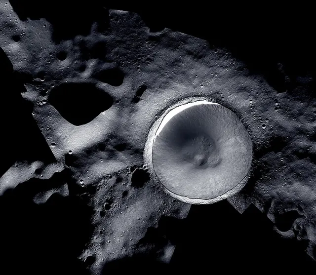 Lunar south pole