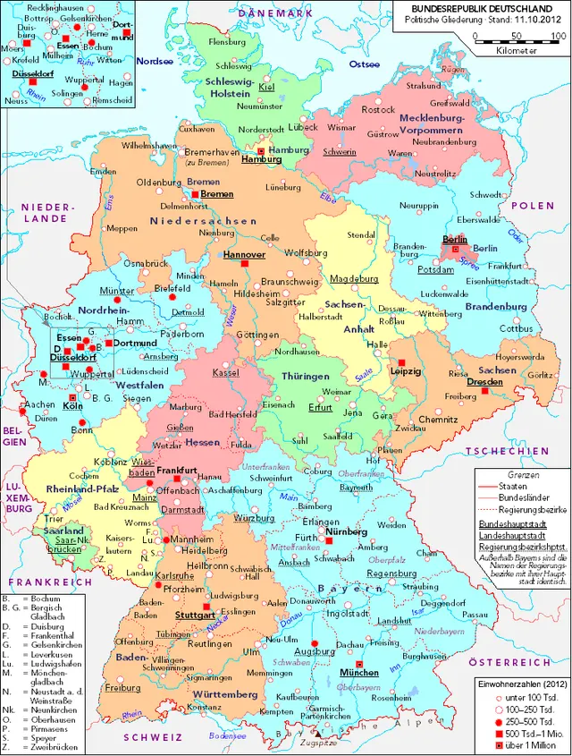 Liste des plus grandes villes d'Allemagne