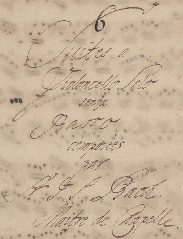 Suites pour violoncelle seul