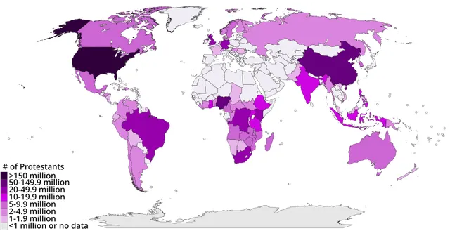 List of the largest Protestant denominations