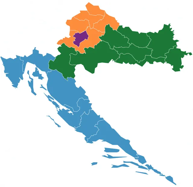NUTS statistical regions of Croatia