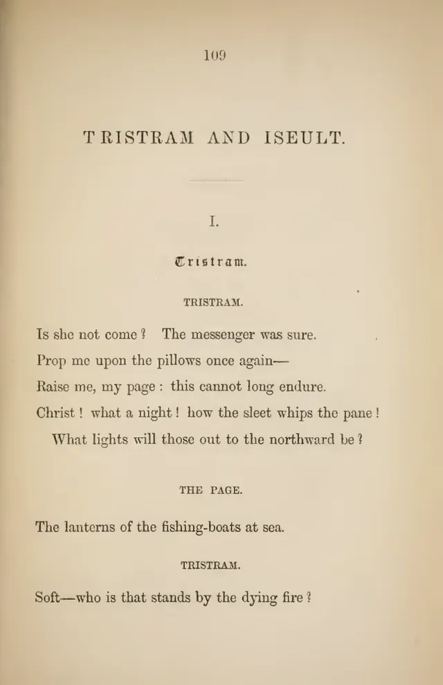 Tristram and Iseult