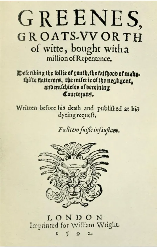 Greene's Groats-Worth of Wit