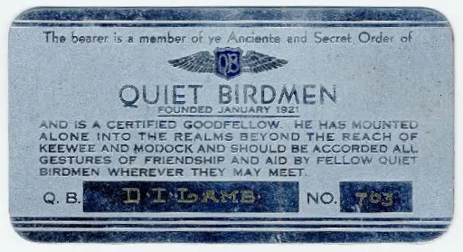 Quiet Birdmen