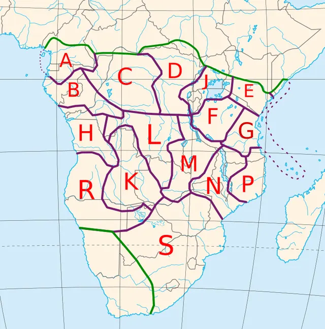 List of Bantu languages