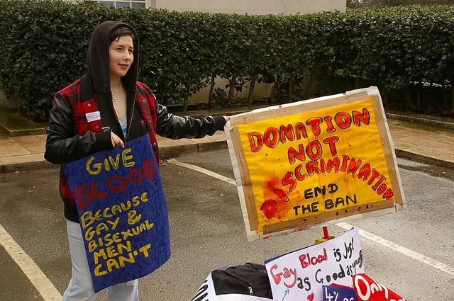 Men who have sex with men blood donor controversy in the United Kingdom