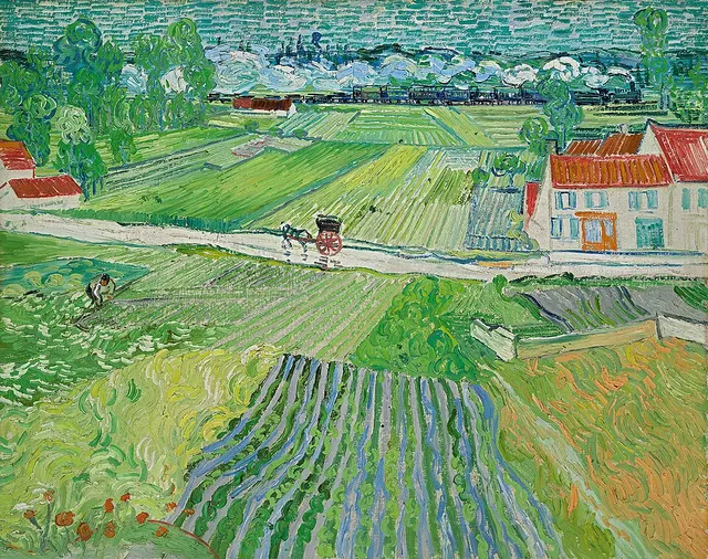 Landscape with a Carriage and a Train