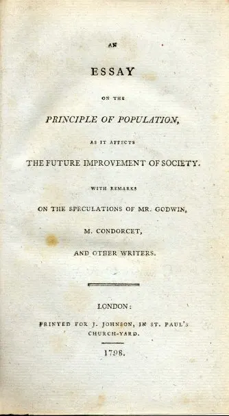 An Essay on the Principle of Population