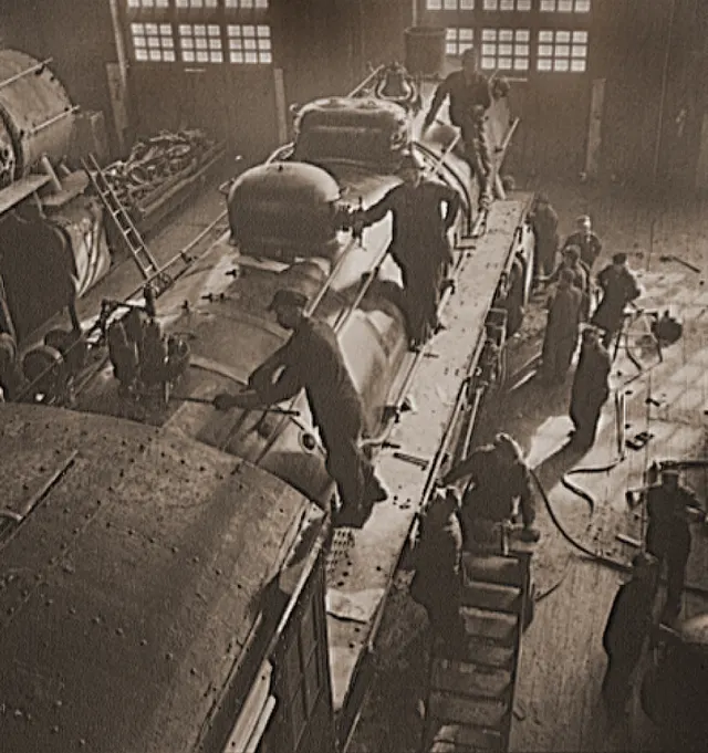 Railway workshop