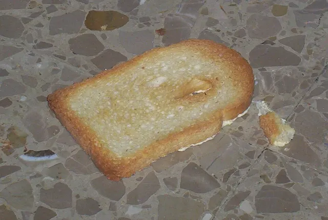 Buttered toast phenomenon