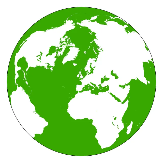 Land and water hemispheres