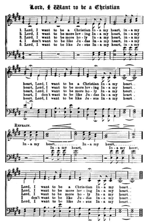 Lord, I Want to Be a Christian