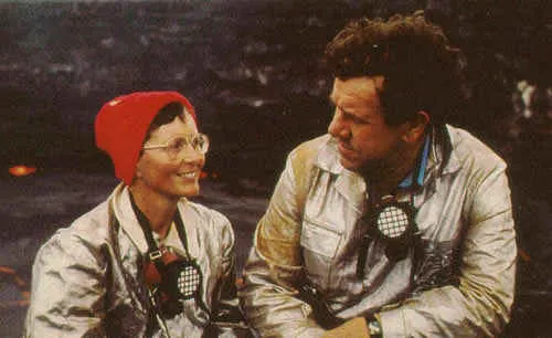 Katia et Maurice Krafft