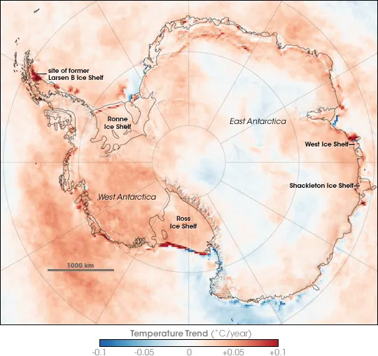 Changement climatique en Antarctique