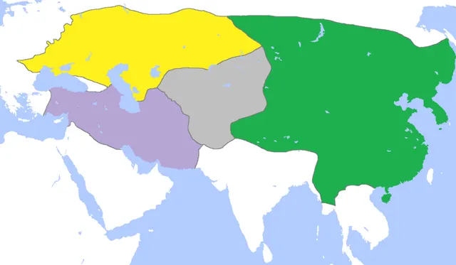 Division de l'Empire mongol
