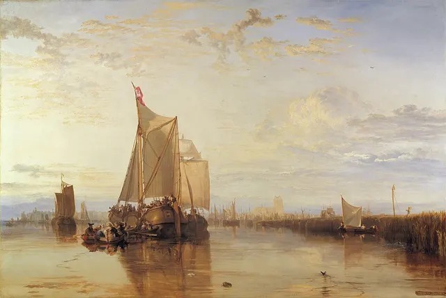 Dort or Dordrecht: The Dort Packet-boat from Rotterdam Becalmed