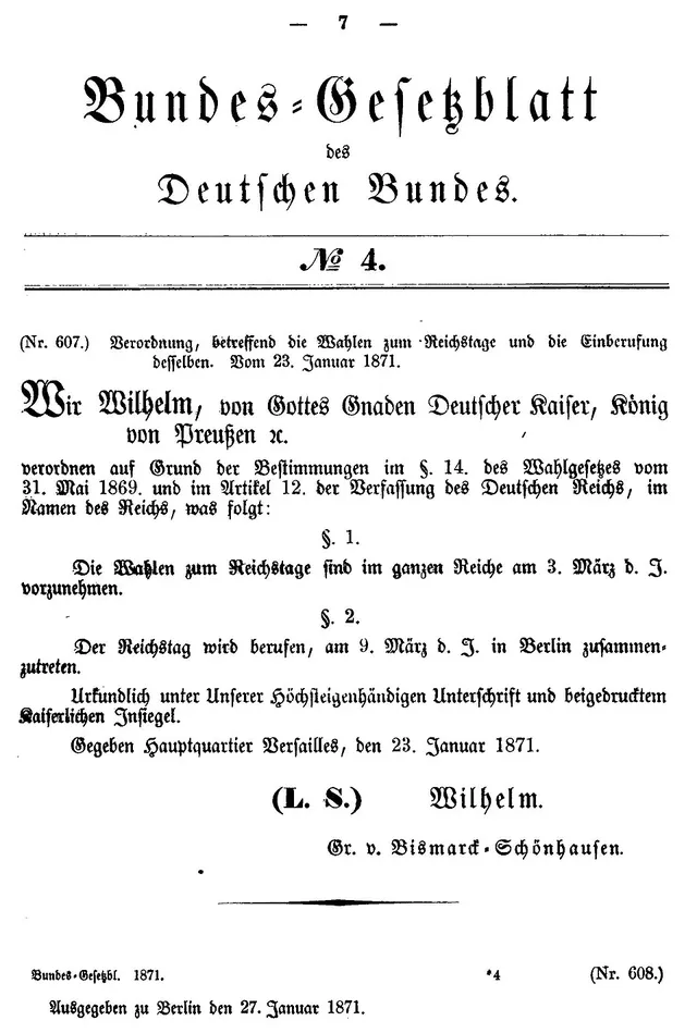 Constitution de la Confédération germanique de 1871