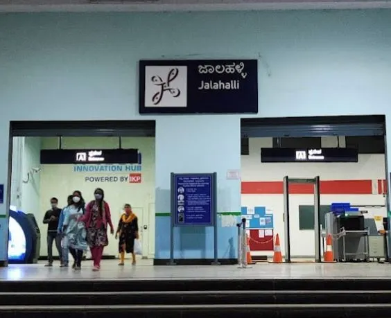 Jalahalli metro station