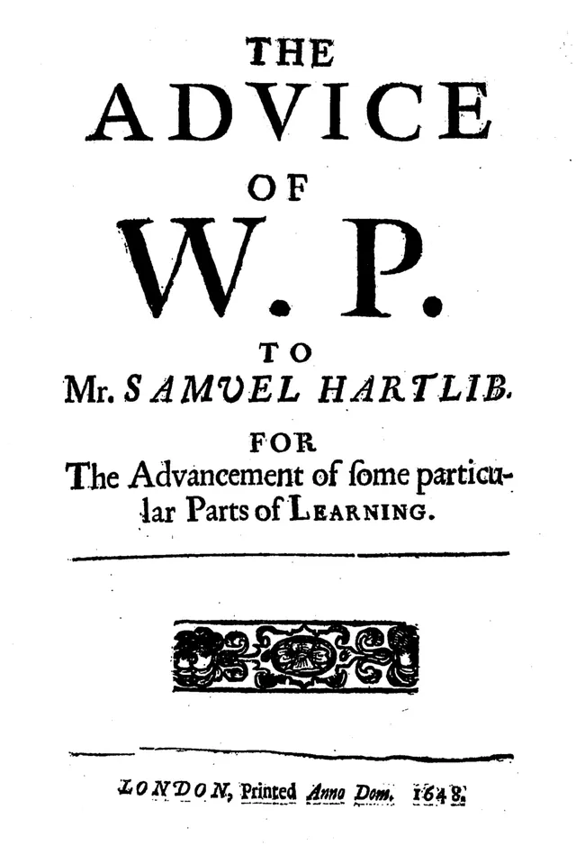 The Advice to Hartlib