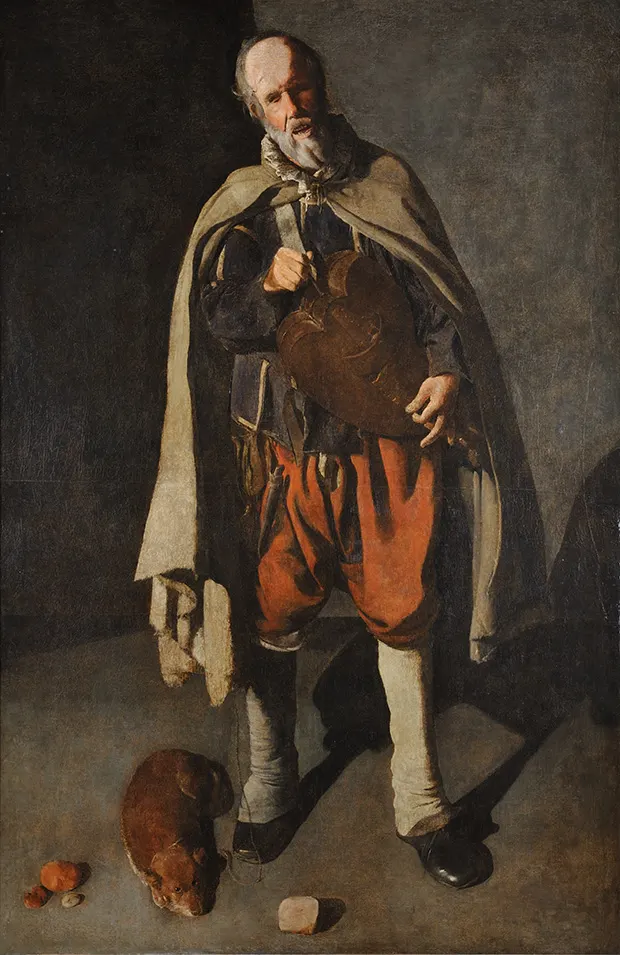 The Hurdy-Gurdy Player with a Dog