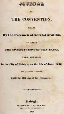 North Carolina Constitutional Convention of 1835