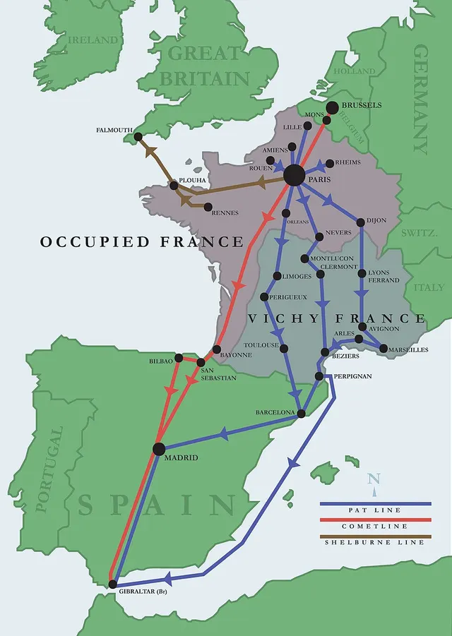 Escape and evasion lines