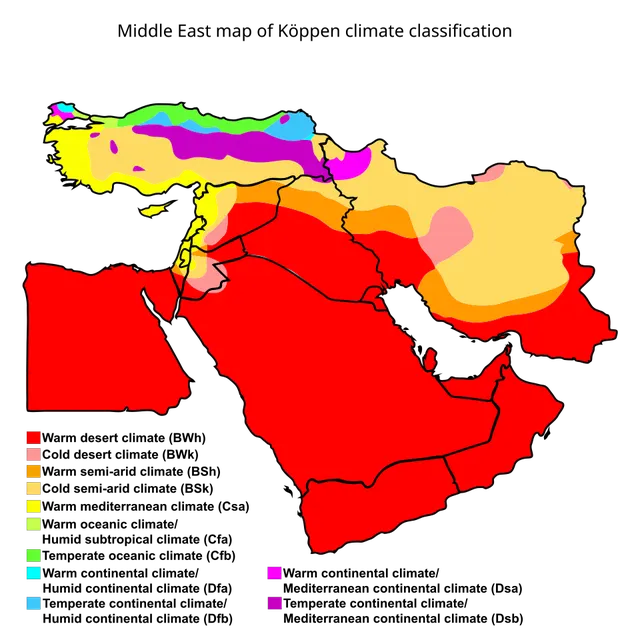 Climate change in the Middle East and North Africa