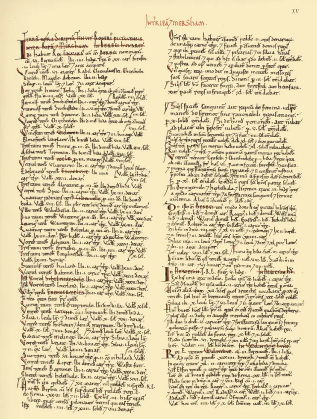 Lancashire Domesday Book tenants-in-chief