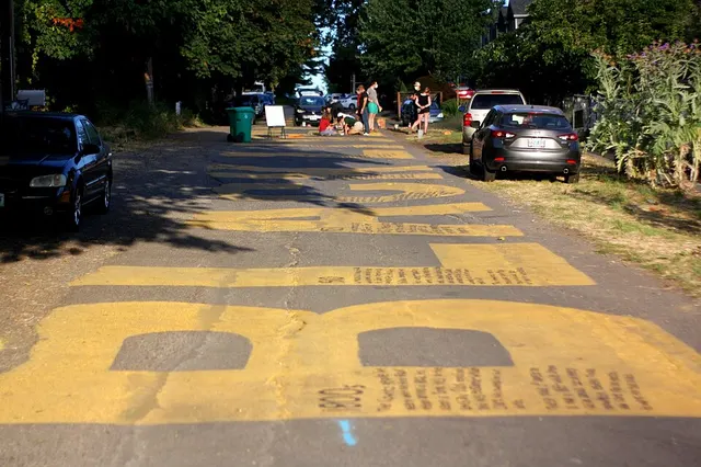 Black Lives Matter street mural