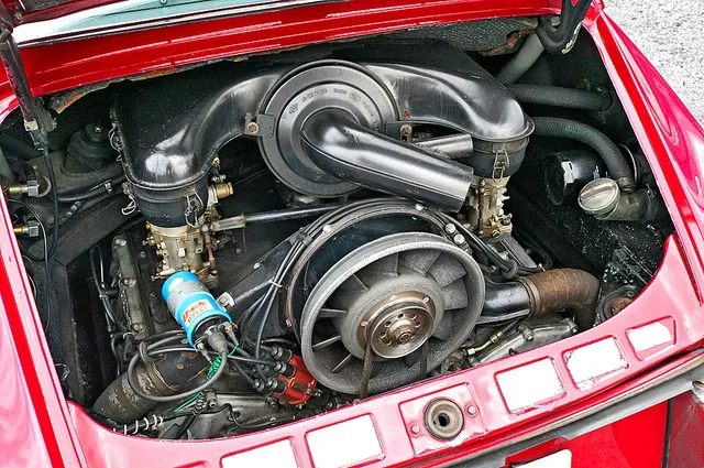 Porsche flat-six engine