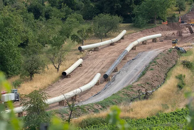 South German natural gas pipeline