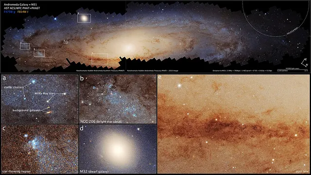 Zooming In on the Andromeda Galaxy