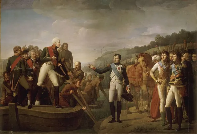 Farewell of Napoleon and Alexander after the Peace of Tilsit