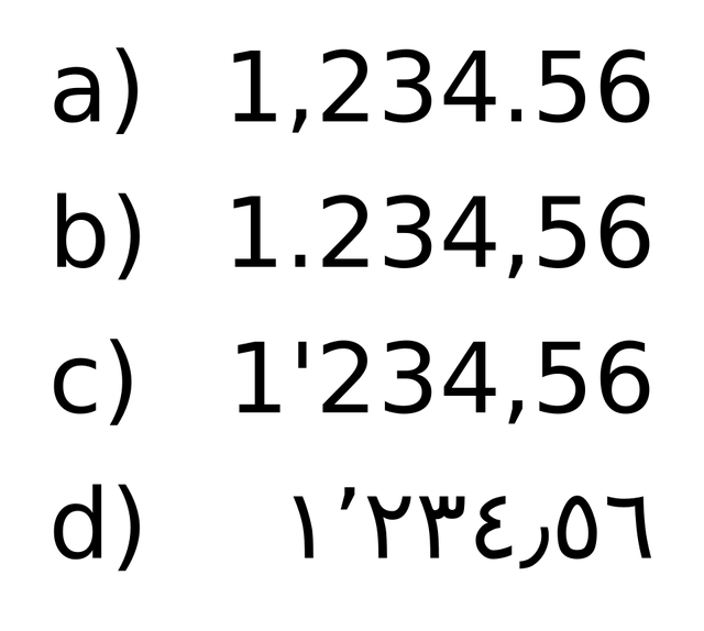 Séparateur décimal
