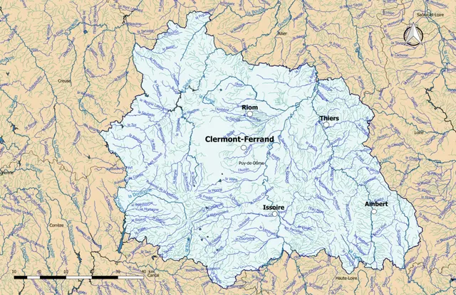 Liste des cours d'eau du Puy-de-Dôme