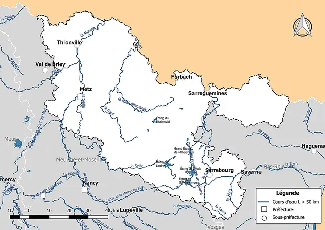 Liste des cours d'eau de la Moselle