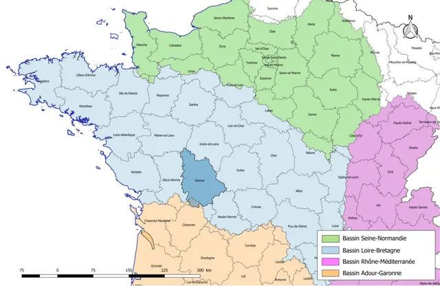 Réseau hydrographique de la Vienne