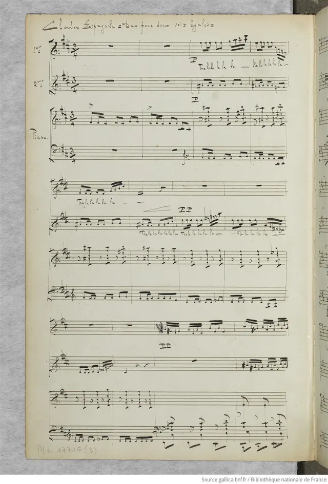 Chanson espagnole