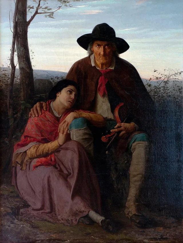 Le Violoniste aveugle et sa Fille
