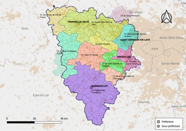 Liste des intercommunalités des Yvelines
