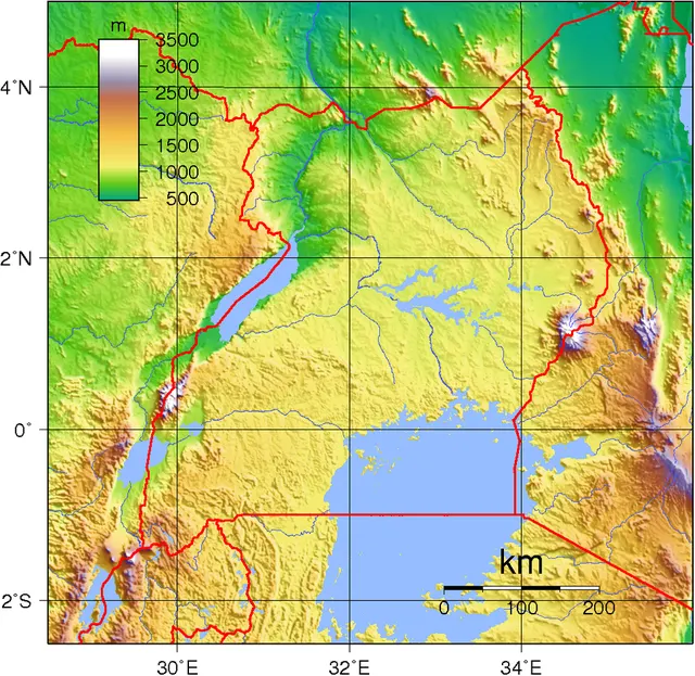 Frontière entre le Kenya et l'Ouganda