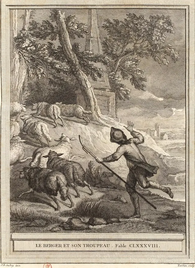 Le Berger et son troupeau