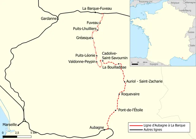 Ligne d'Aubagne à La Barque