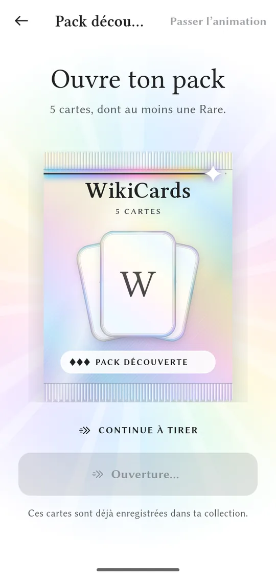 Pack summary and best pull